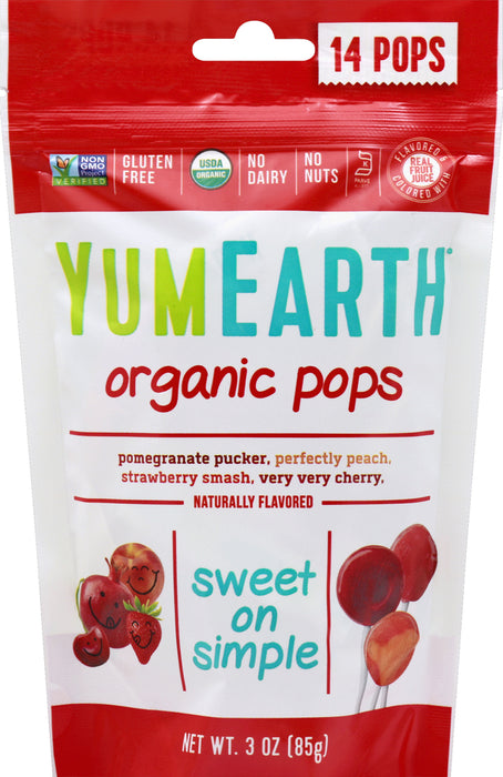 YumEarth Organic Pops Assorted Flavors 3 oz