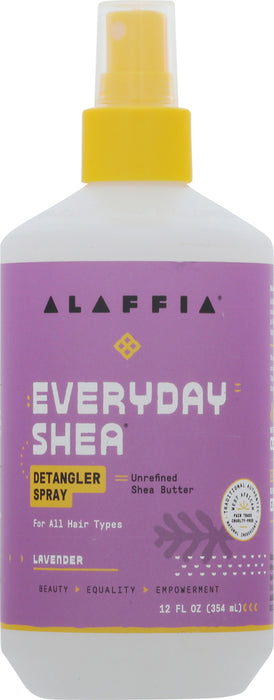 Alaffia  Everyday Shea Lavender Detangler Spray  1 Each  12 Oz