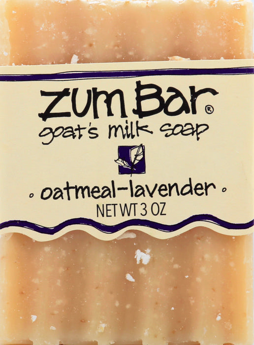 Zum  Bar Oatmeal Lavender Goats Milk Soap Bar  3 Oz