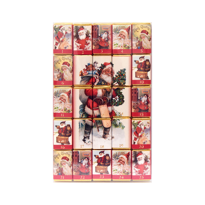 House Of Dorchester Milk Chocolate Advent Calendar Santa Red 8.75 Oz