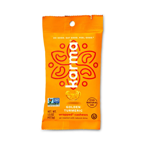Karma Nuts Golden Turmeric Wrapped Cashews 1.5 oz