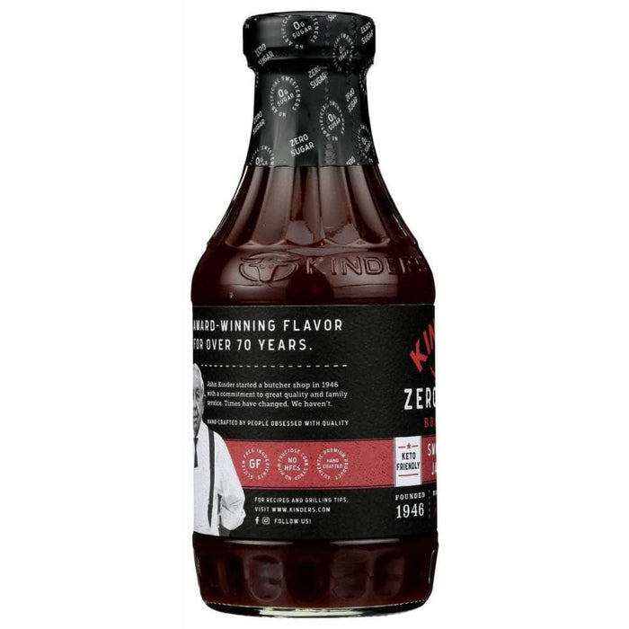 Kinder`s Zero Sugar Smoked Red Jalapeno Barbeque Sauce 17.5 oz