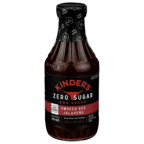 Kinder`s Zero Sugar Smoked Red Jalapeno Barbeque Sauce 17.5 oz