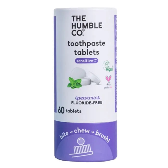 The Humble Co Spearmint Fluoride Free Sensitive Toothpaste Tablets 60 CT