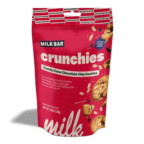 Milk Bar Candy Cane Chocolate Chip Cookie Crunchies 4.5 OZ