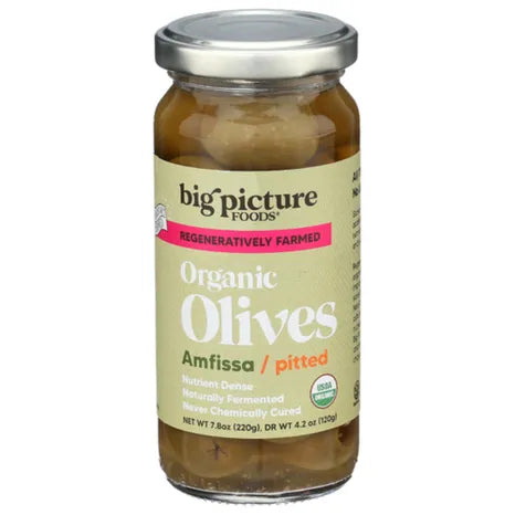 Big Picture Foods Organic Pitted Amfissa Olives