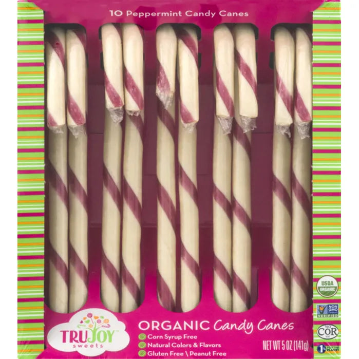 TruJoy Sweets Organic Candy Canes 10 CT