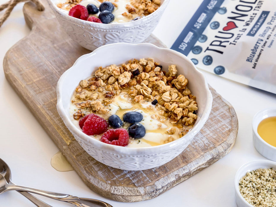 Organic Protein Granola; Blueberry Hemp