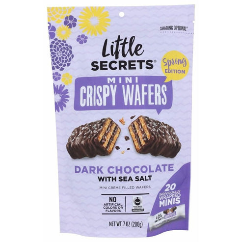 Little Secrets Mini Crispy Wafers Dark Chocolate with Sea Salt 7 oz