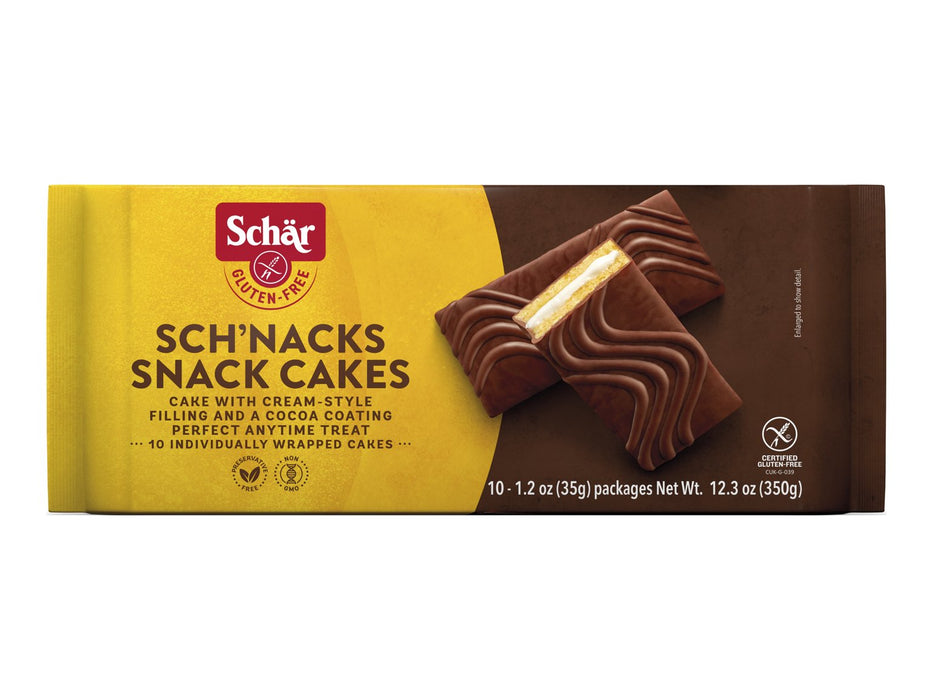 Schar  Gluten Free Sch'Nacks Snack Cakes   12.3 Oz