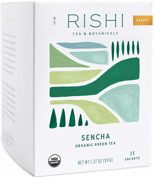 Rishi Tea And Botanicals  Organic Green Tea Sencha  15 Bag