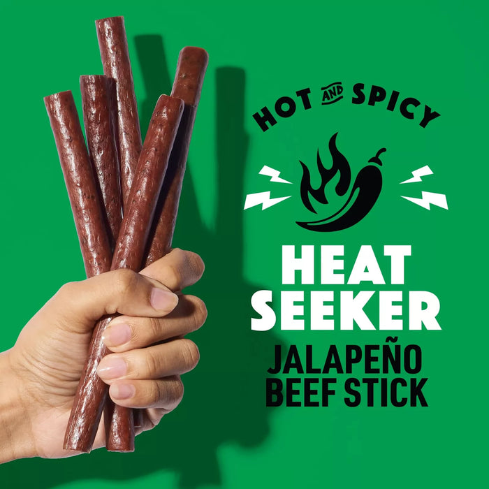 Lorissa's Kitchen Premium Grass-Fed & Finished Beef Jerky Snack Sticks 1-Pack Jalapeño Flavor