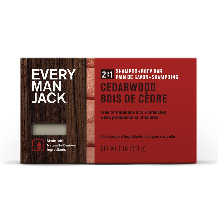 Every Man Jack 2-in-1 Cedarwood Body Bar 5 OZ