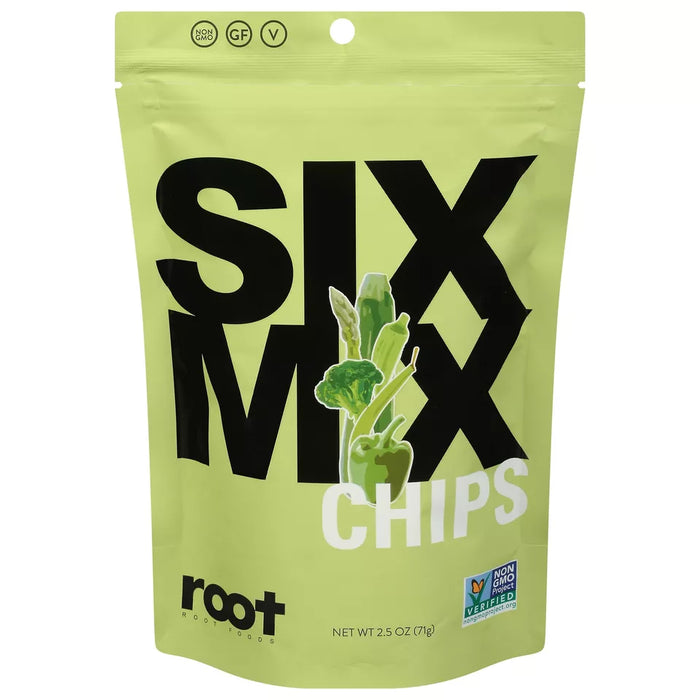 Root Foods Chips Six Mix Sea Salt 2.5 Oz