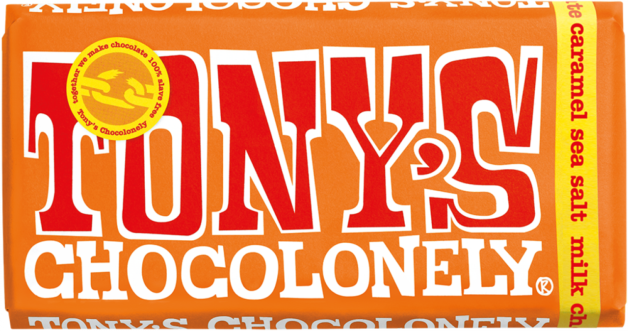 Tony's Chocolonely Milk Caramel Sea Salt Bar 1.66 OZ