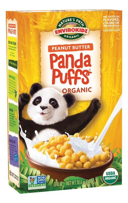 Nature`S Path-Envirokidz  Organic Panda Puffs Peanut Butter   10.6 Oz