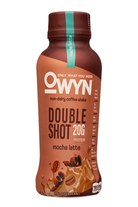 Owyn-only What You Need  Non-dairy Double Shot Mocha Latte Coffee Shake   12 oz